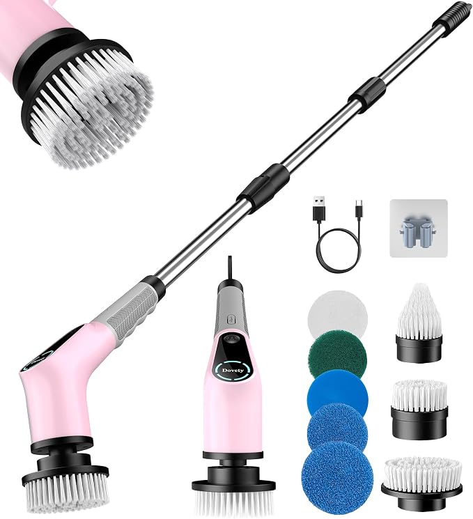 Dovety Electric Spin Scrubber, Cordless Cleaning Brush, Shower Scrubber by Dovety
