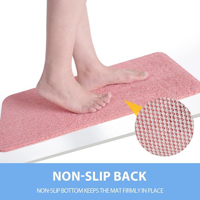 Non-Slip Bathtub Mat, 2 Pack Anti Slip Shower Mat, Fast Drying Bathtub Mats - Image 3