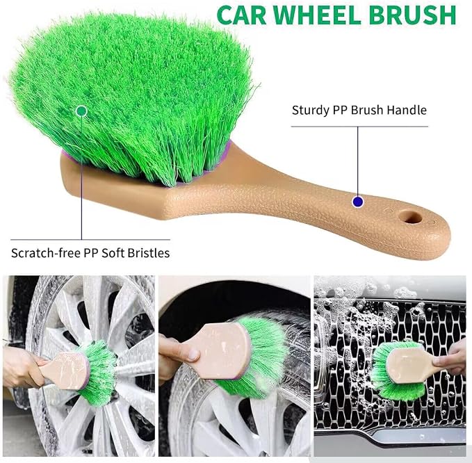 62'' Car Wash Brush with Long Handle, Scratch-Free Soft Bristles Sturdy Car - Image 5