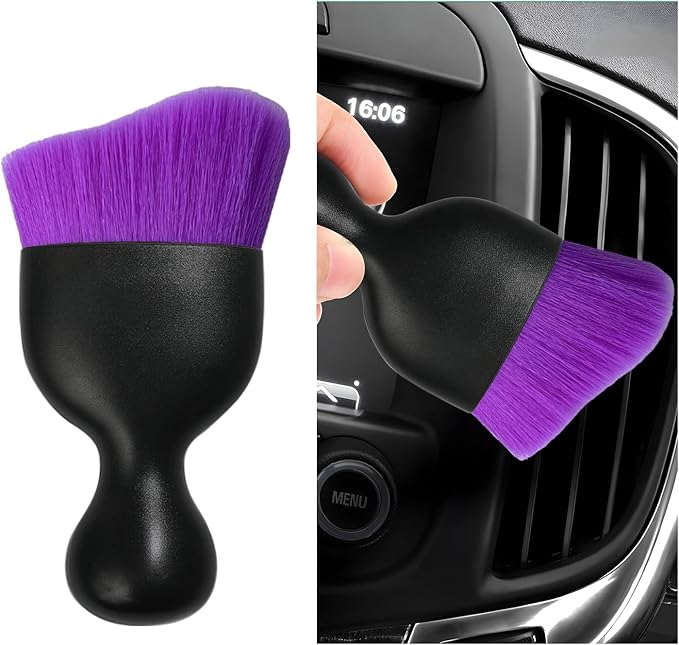 Car Interior Dust Brush, Soft Scratch Free Auto Detailing Brushes, Universal by Dickno