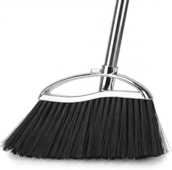 Indoor Soft Bristles Sweeping Broom, Long Handle Kitchen Angle Broom by GLOYY