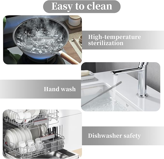 2Pcs Silicone Straw Cleaning Brushes, Extra Long, Used - Image 5