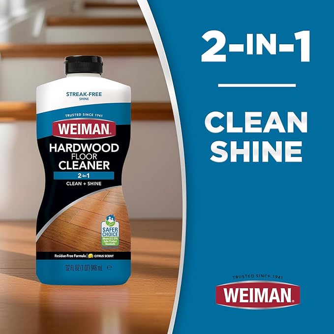 Weiman Hardwood Floor Cleaner and Polish Restorer Combo - Image 3