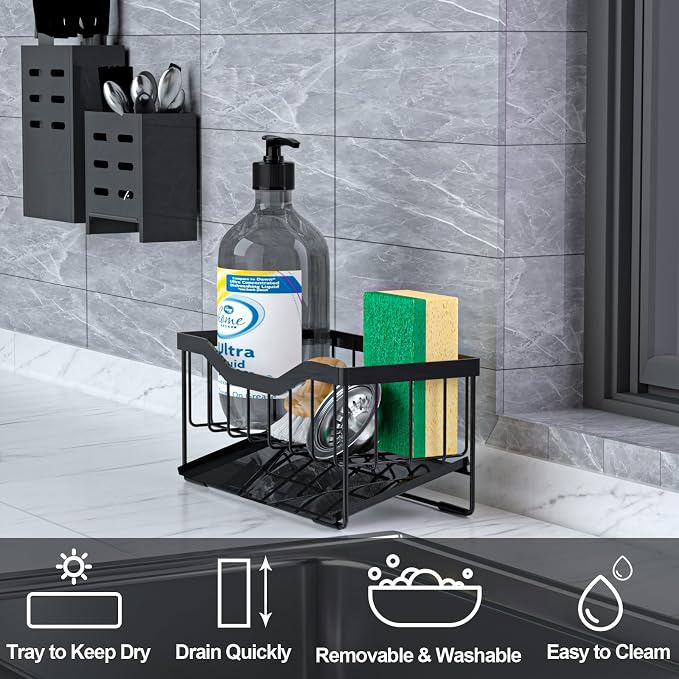 Vanwood Sponge Holder for Kitchen Sink - Image 3