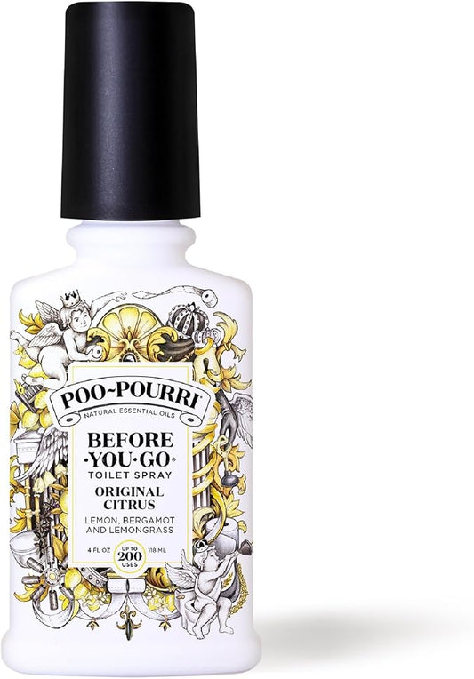 Poo-Pourri Before-You-Go Toilet Spray, Original Citrus, 4 Fl Oz, Bathroom Odor by %7EPourri