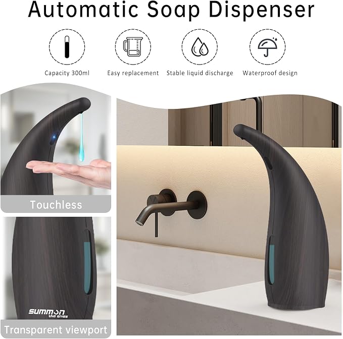 Automatic Soap Dispenser Touchless, 400ML Hand & Dish Countertop Electric - Image 2