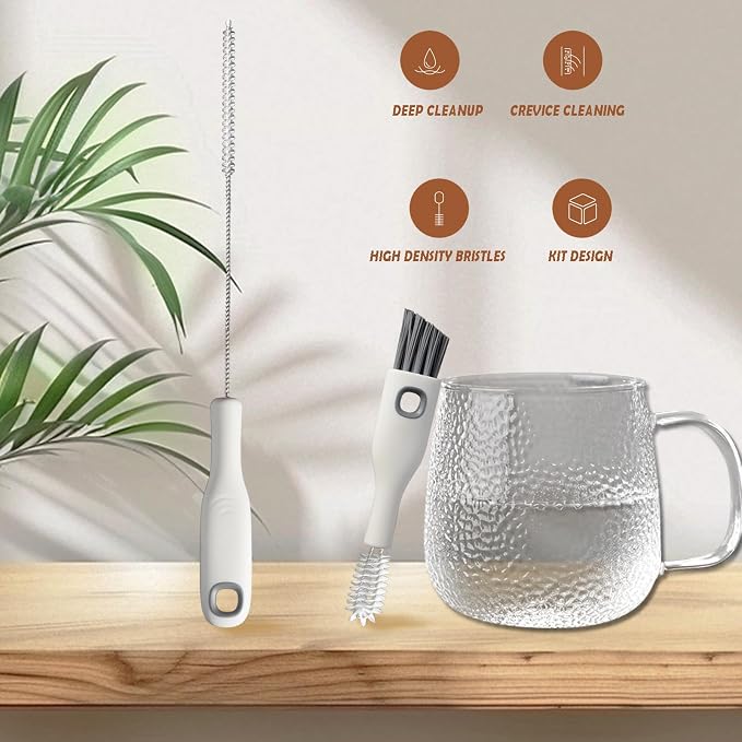 Cup Lid Cleaning Brush Set Multifunctional Bottle Cleaning Tools Portable Gap - Image 7