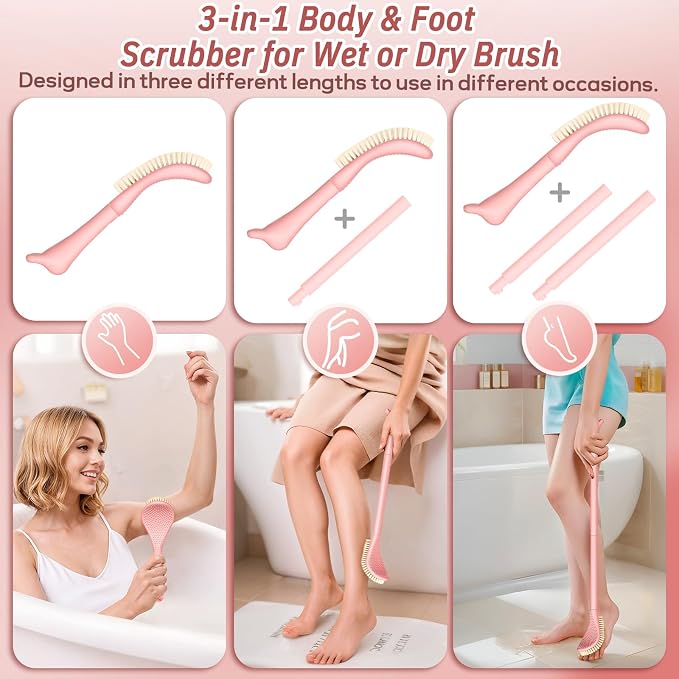 New Foot Brush & Foot Files Set, 3-in-1 Foot Scrubber - Image 4