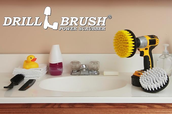 Drill Brush - 5-inch Spin Brush Cleaning Kit - Calcium, Mineral Deposits - Image 5