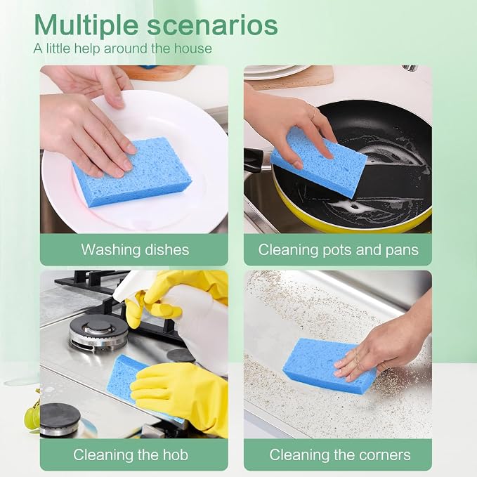Large Cellulose Sponges, Kitchen Sponge - Image 2