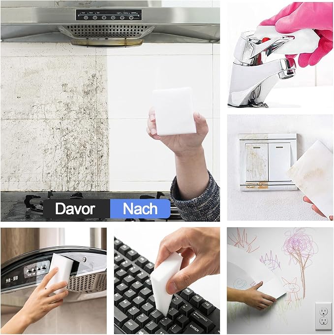 100Pack Magic Eraser Cleaning Sponge, Extra Large Melamine Sponge Foam in Bulk - Image 2