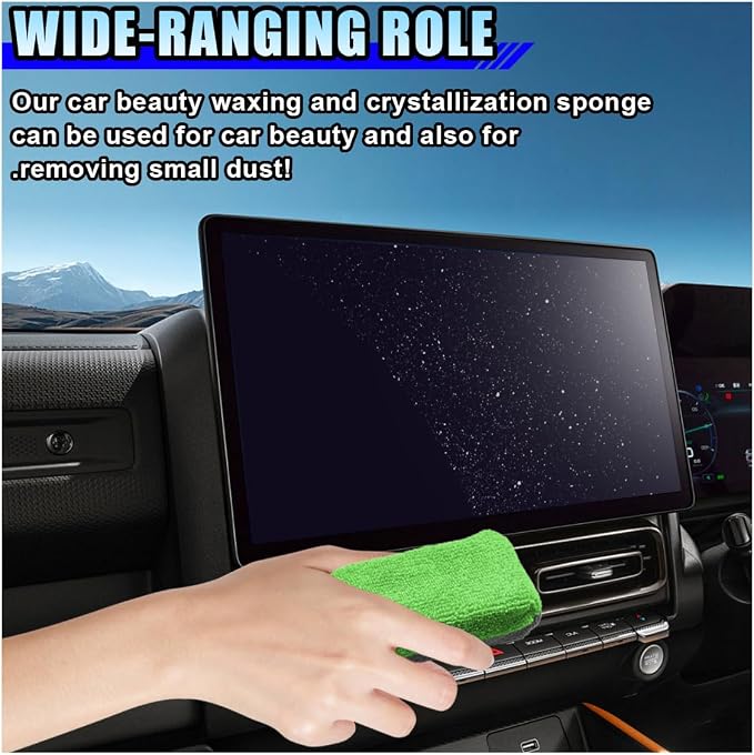 12PCS Ceramic Coating Applicator Sponge, 4.13'' x 1.84'' Microfiber Car - Image 5