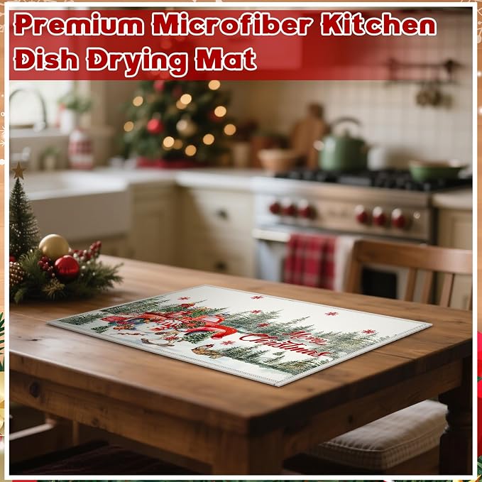 Meanplan 12 Pcs Seasonal Dish Drying Mats - Image 3