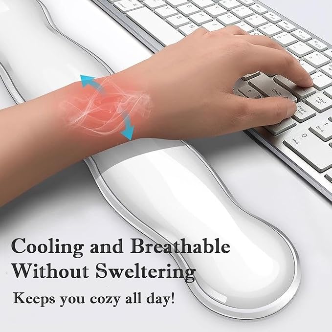 Wrist Rest for Keyboard and Mouse, Ergonomic Gel Keyboard Wrist Rest for - Image 2