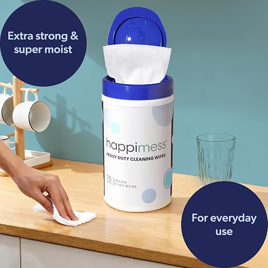 happimess WPE1001A-2SET Heavy Duty Cleaning Wipes, Extra Strong Cleaner - Image 6