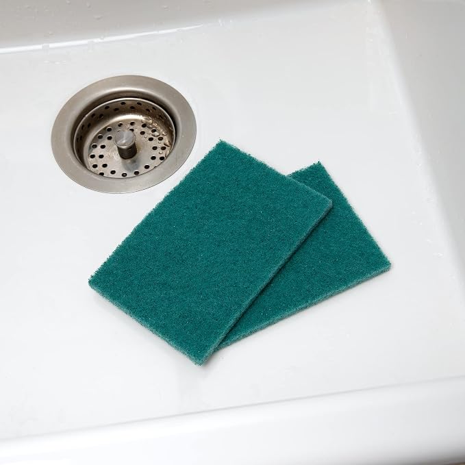50-Pack Heavy Duty Green Scouring Pads 4x6 Inch | Reusable Non-Scratch Scrub - Image 5