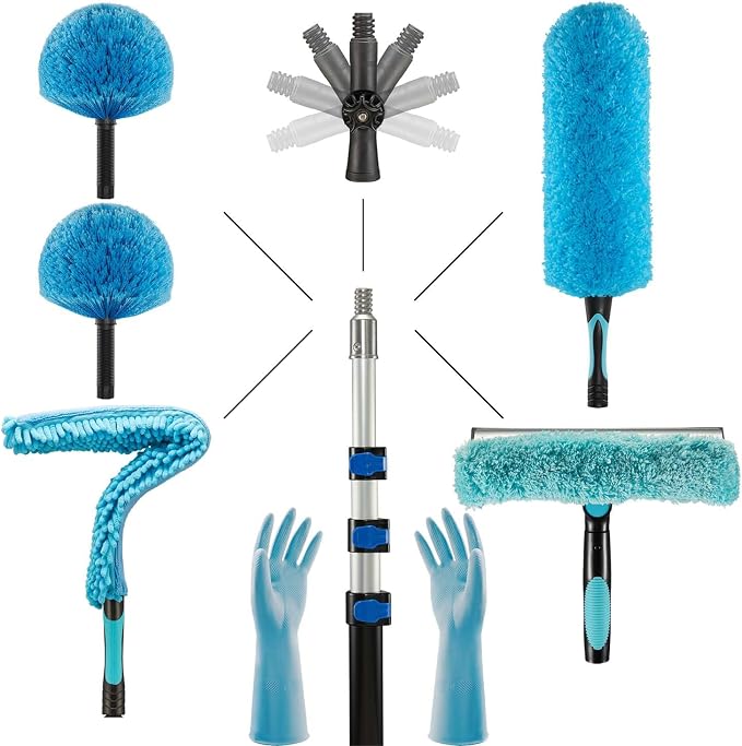 25 Foot Fan Cleaner High Ceiling 2 Cobweb Dusters - Image 3