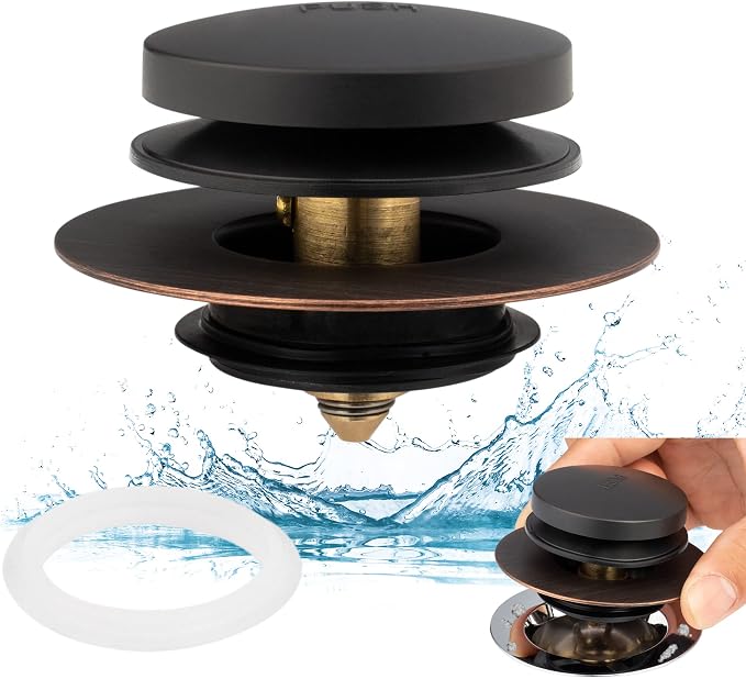 Artiwell Universal Tip Toe Bath Drain Stopper and Cover, Bathtub Drain Stopper by Artiwell