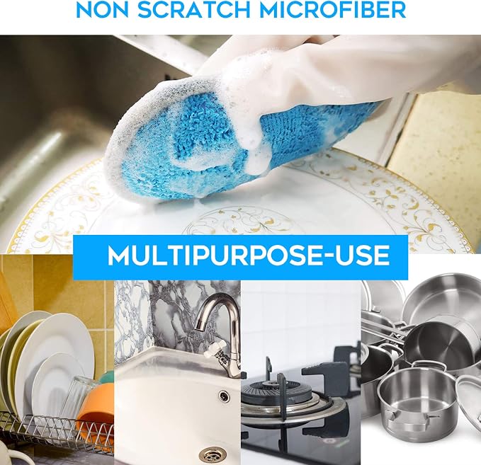 Dual Sided Multi-Purpose Sponges Kitchen, Non Scratch Dish Sponge - Image 6