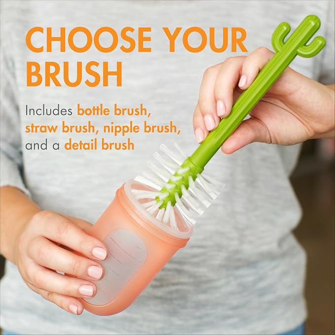 Boon Cacti Bottle Cleaning Brush Set - Image 3