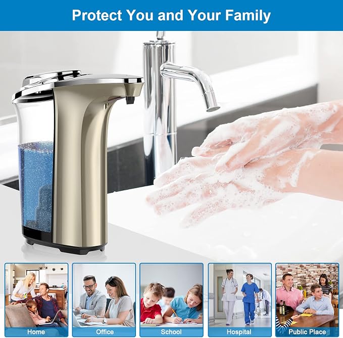 Automatic Soap Dispenser, Touchless Dish soap Dispenser 17oz/500ml - Image 7