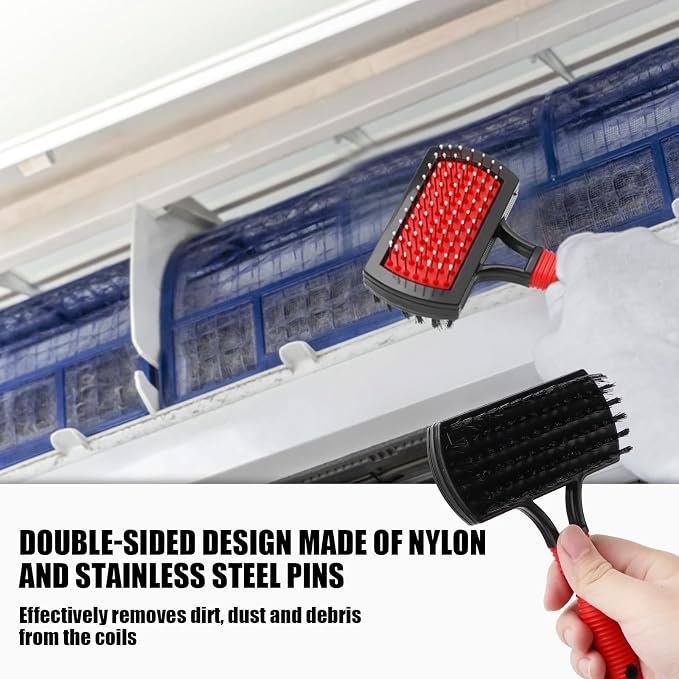 2pcs Air Conditioner Condenser Cleaning Tools, Double-Sided AC Evaporator Coil - Image 6
