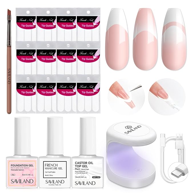 Saviland French Manicure Kit : French Tip Tools by SAVILAND
