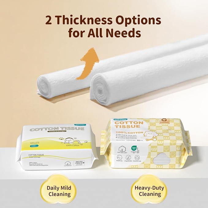 Winner 100% Cotton Dry Wipes, USDA Certified Baby Wipes, Soft & Gentle - Image 6