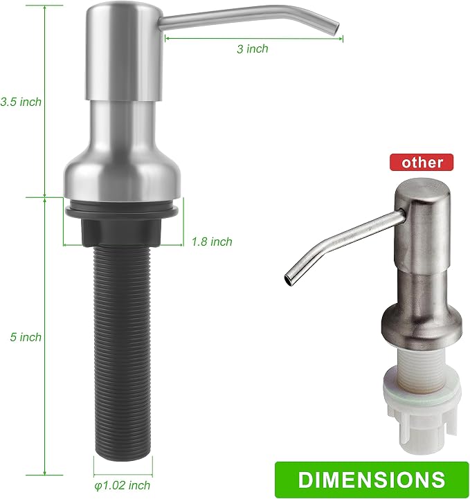 Soap Dispenser for Kitchen Sink, Sink Soap Dispenser - Image 8