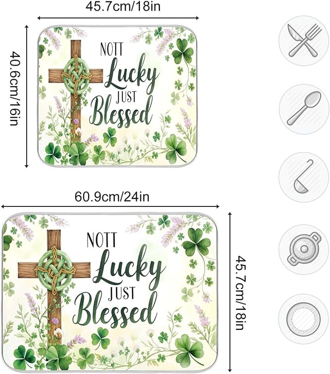 St.Patrick Days Dish Drying Mat - Image 3