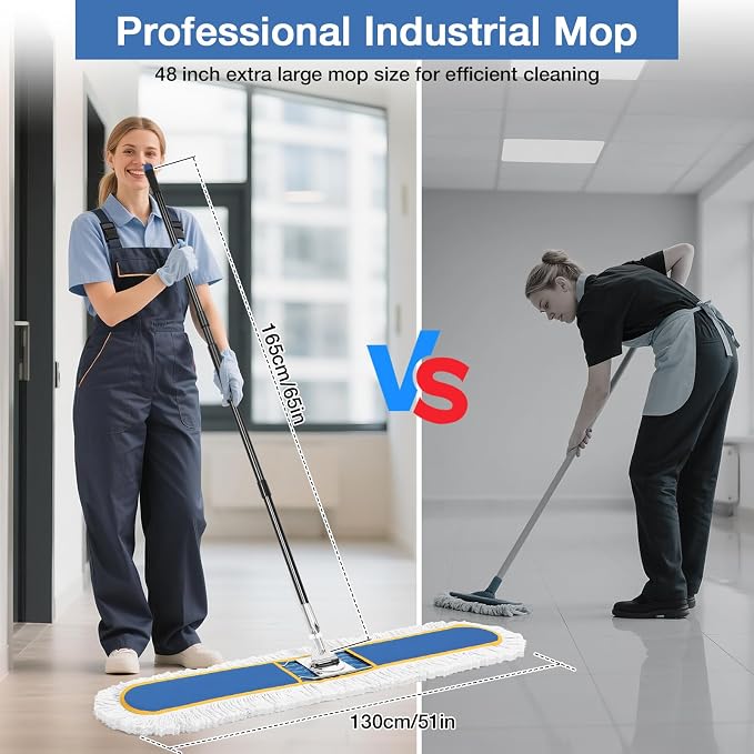 48" Commercial Industrial Dust Mop - Image 3