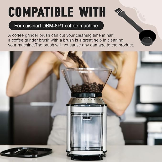 Coffee Spoon With Espresso Grinder Brush 2 in 1 Brush Compatible - Image 5