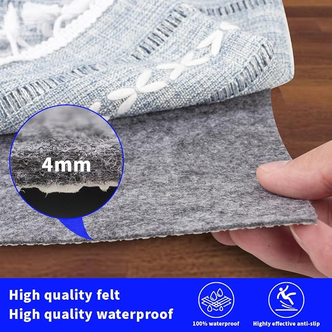 100% Waterproof Non-Slip Rug Pad 5x7 - Image 6