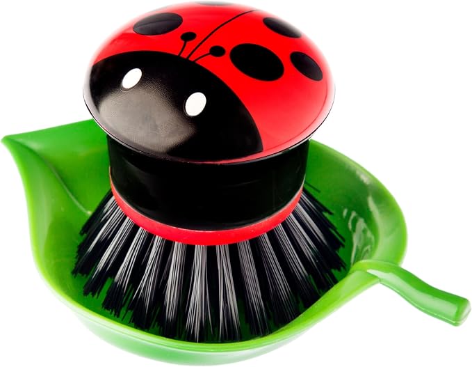 Vigar Ladybug Palm Dish Scrub Brush by VIGAR