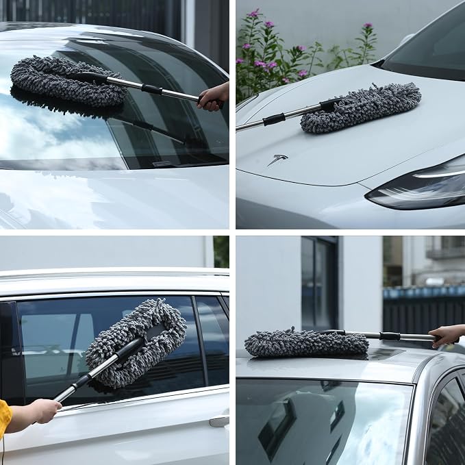 IPELY 3 Pack Large Microfiber Car Duster Exterior Scratch Free - Image 4