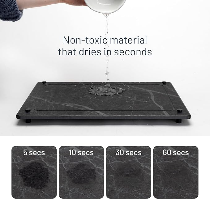 Natural Dish Drying Mat – Eco-Friendly, Rapid-Dry Technology | Modern Design | - Image 2