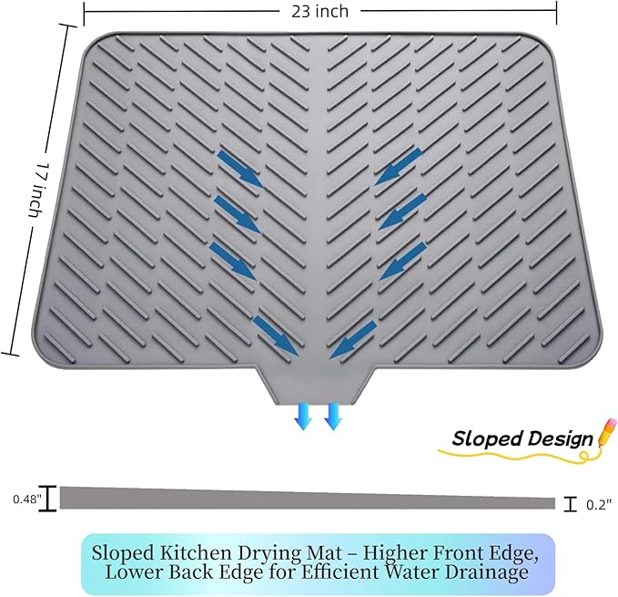 Silicone Drying Mat, Heat-Resistant, Eco-friendly, Hygienic Drying Pad - Image 2