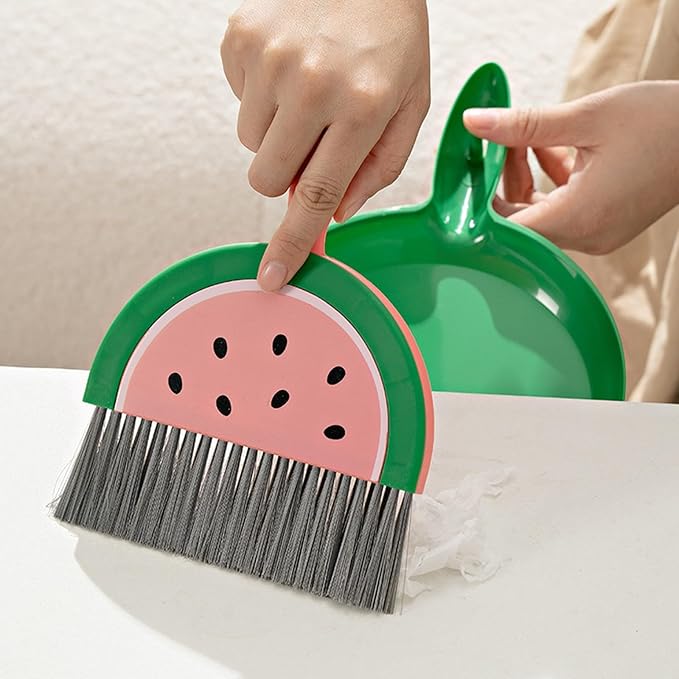 Mini Dustpan and Brush Set, Household Fruit Shape Handheld Dust Pan - Image 5