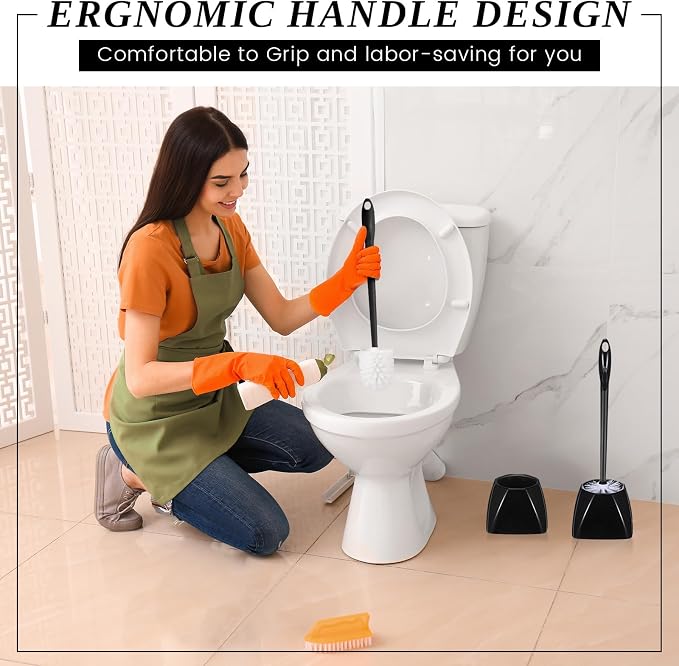 15 Sets Toilet Holder and Brush Set 16.14 Inch Toilet Bowl Cleaner Brush - Image 6