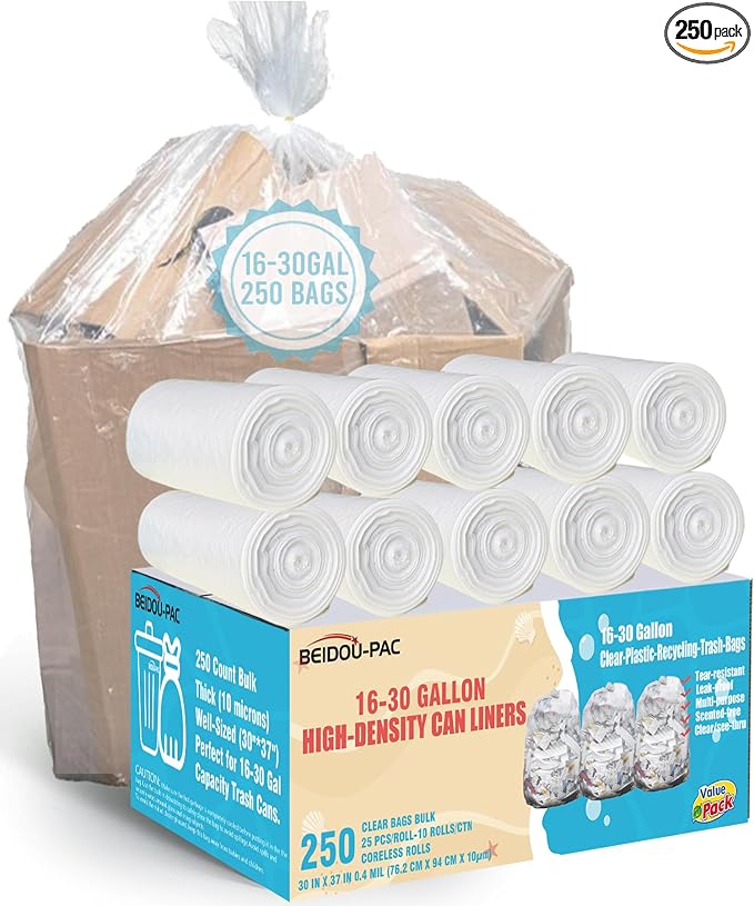 16-18-20-30 Gallon Trash Bags by BEIDOU-PAC
