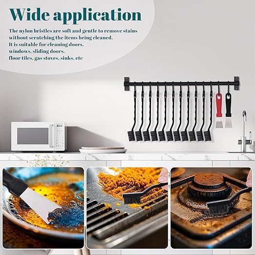 15 PCS Mini Nylon Brush Set，Masonry Brush Wire Bristle - Image 5