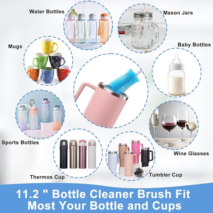 XANGNIER 5 Pcs Water Bottle Cleaner Brush Set - Image 7