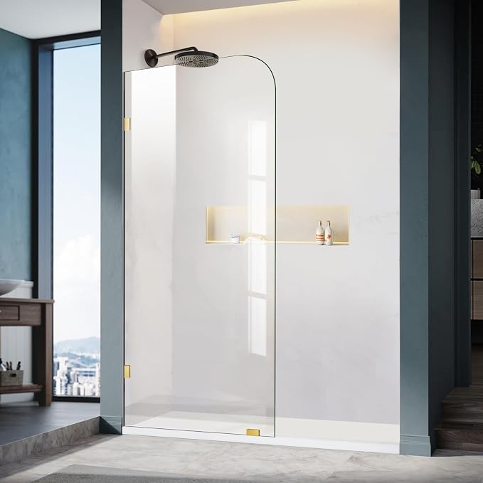 Frameless Shower Door, 3/8" Glass Shower Doors by ELYXIAN
