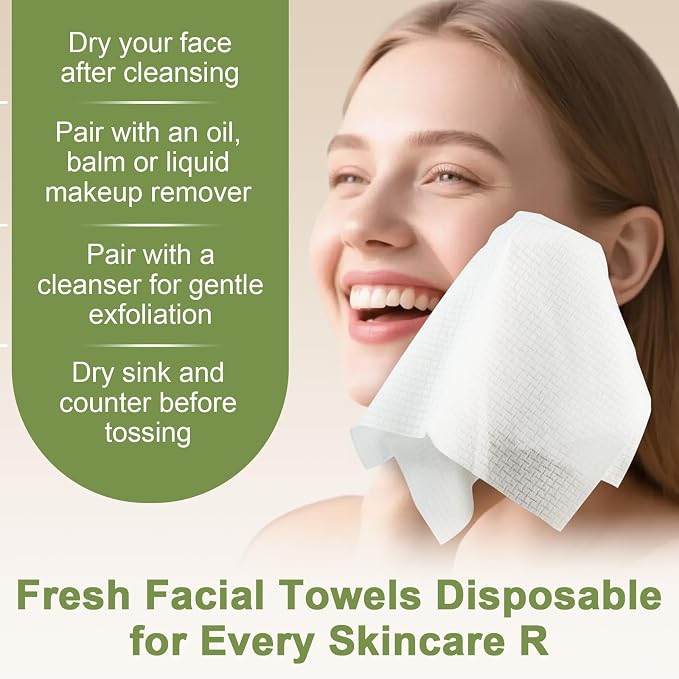 KODAMO Disposable Face Towels – 2 Pack – Ultra Soft & Thick Biodegradable - Image 7