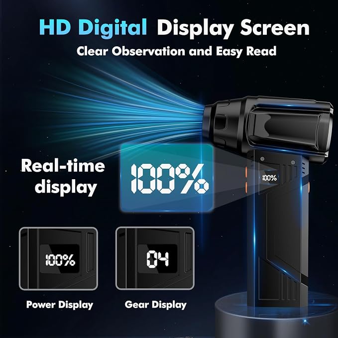 IVJ Compressed Air Duster, 180000RPM Super Power Cordless Electric Air Duster - Image 5