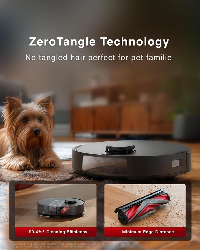Yeedi C12 PRO Plus Robot Vacuum and Mop, 8000Pa Strong Suction, Vibrating - Image 7