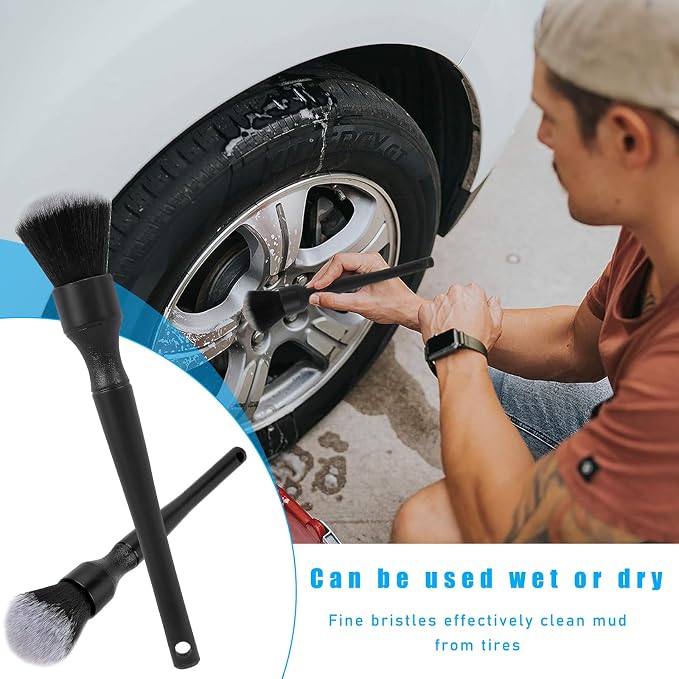 Ziciner Car Detailing Brush, Ultra Soft Car Detail Brush Kit - Image 4