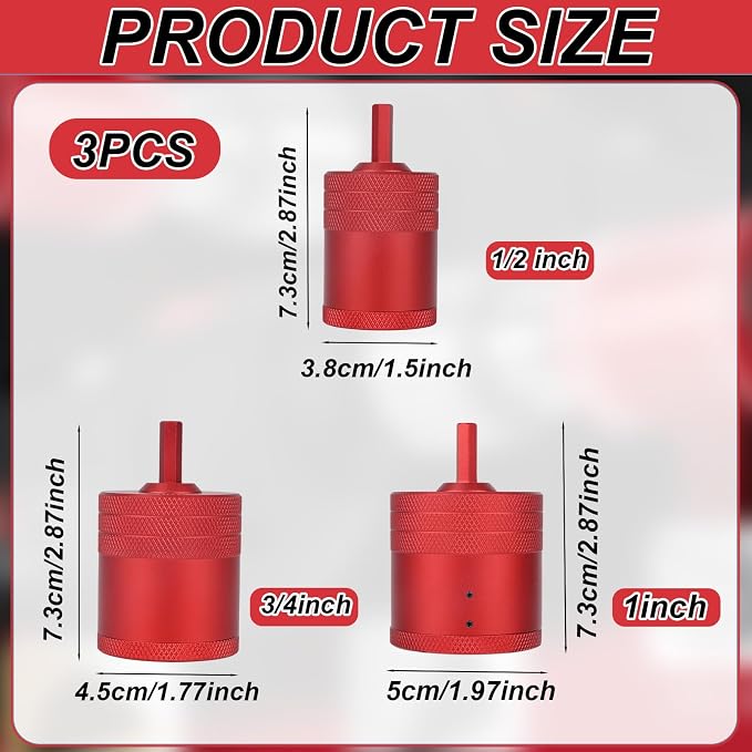 3pcs 1/2" 3/4" 1" Metal Copper Pipe Cleaner - Image 2