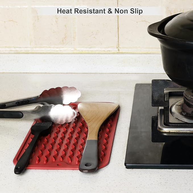 ZLR Silicone Dish Drying Mat for Kitchen Counter, Eco-Friendly Fast Dry Dish Mat - Image 9