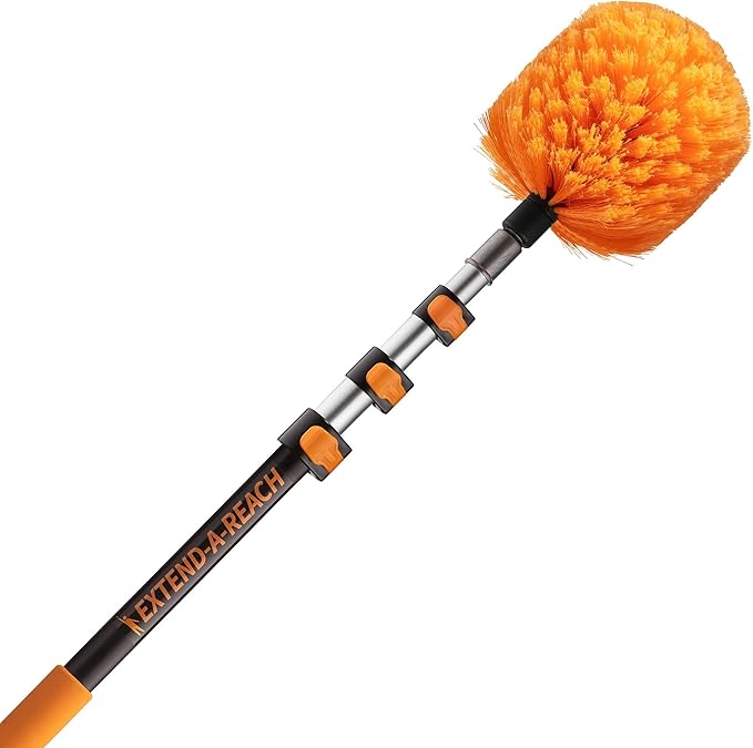 4-13 ft Cobweb Duster with Extension Pole // 20 Foot High Reach Spider Web by EXTEND-A-REACH